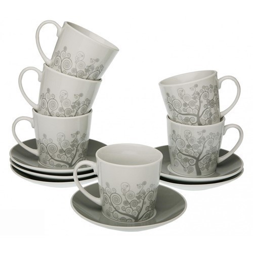 SET 6 TAZAS TE VERSA REVERY C/PLATOS